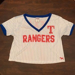 PINK Victora's Secret Texas Rangers Crop Top